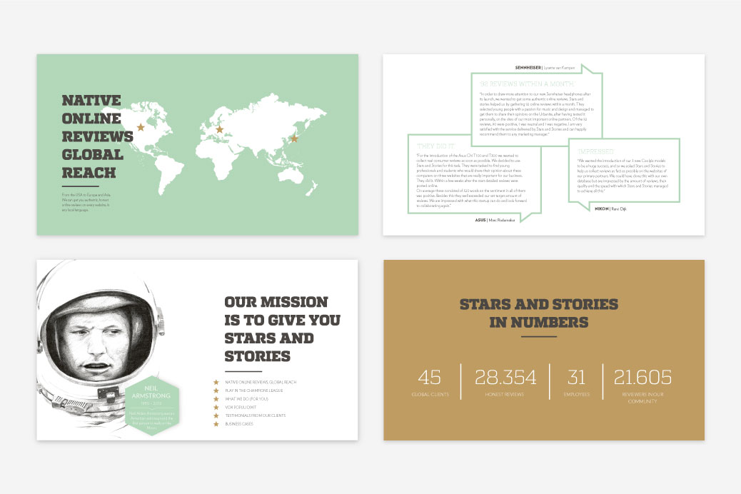 presentation slides powerpoint presentatie stars and stories grafisch