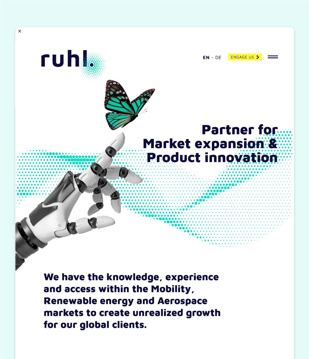 Ruhl website header